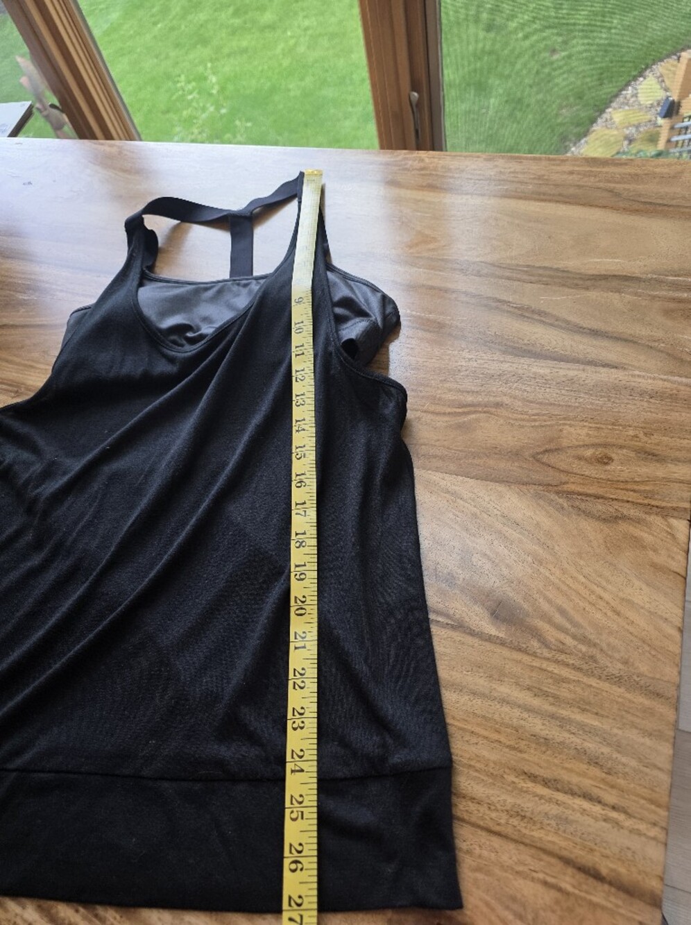 Alo Yoga 2-in-1 draped open-backtank top In Black, Women's Size Medium - Picture 4 of 6